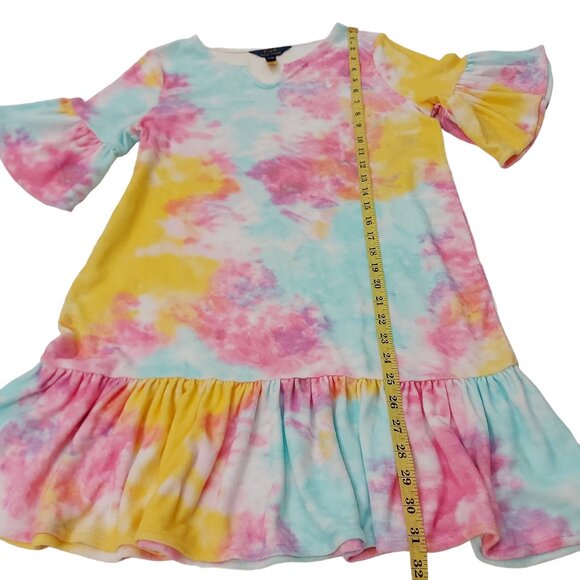Polo Ralph Lauren Terry Cloth Cover Up Dress Girls XL/16 Tie-Dye Multicolor - Picture 8 of 11